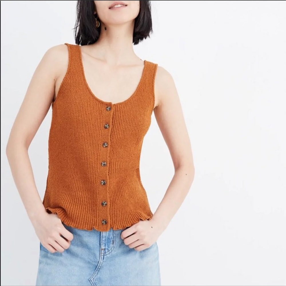 Madewell Button Sweater Tank - Picture 1 of 4